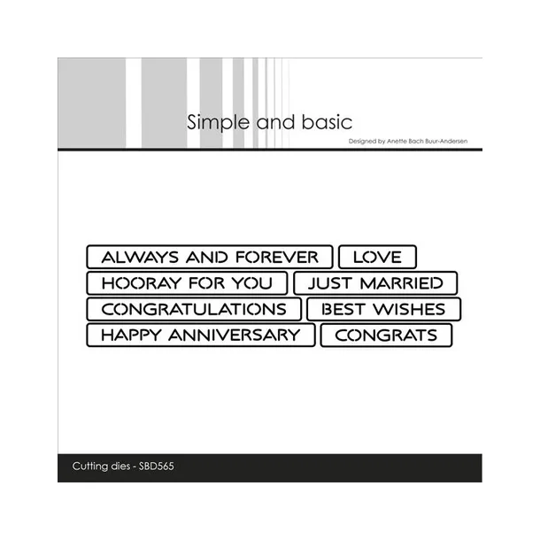 Simple and Basic die  "All-in-one Plate - Love" SBD565