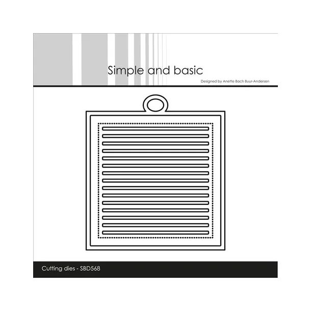 Simple and Basic die  "All lined up - Square"  SBD568