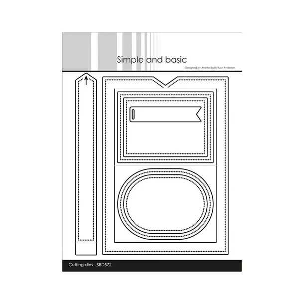 Simple and Basic die "Sliding Card"  SBD572