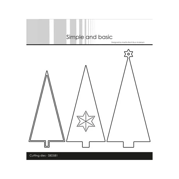 Simple and Basic die "Christmas Trees" SBD581