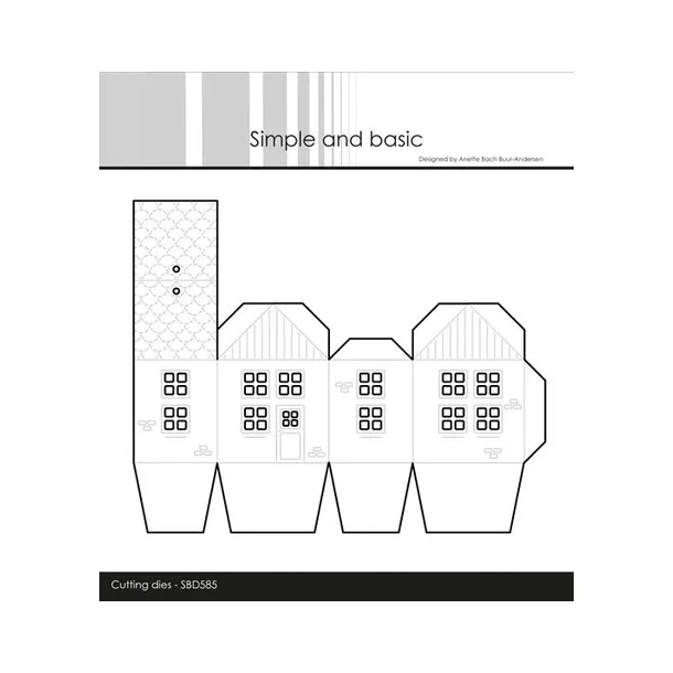 Simple and Basic die "3D House" SBD585