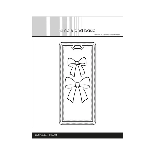 Simple and Basic die "Beautiful bows on a tag" SBD604
