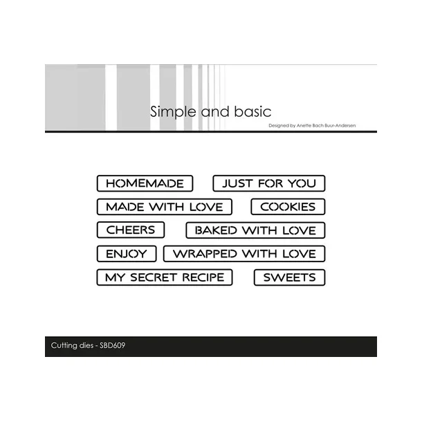 Simple and Basic die "All-in-one Plate - Homemade" SBD609 