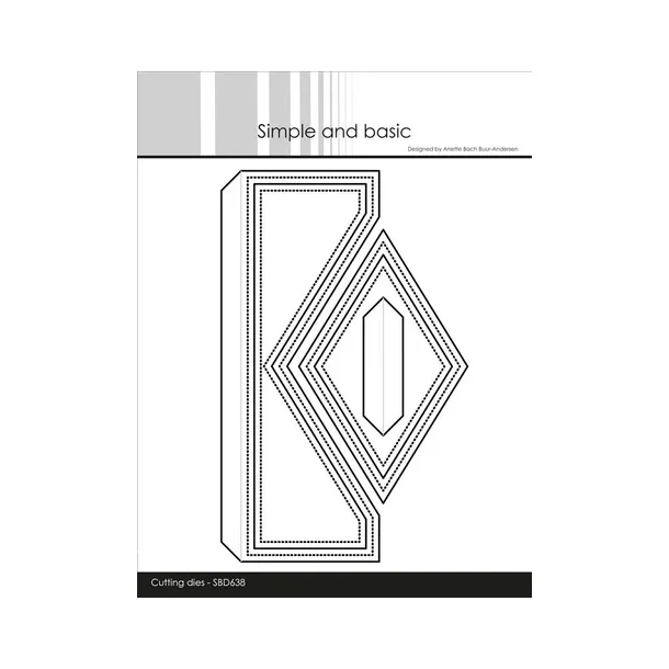 Simple and Basic die  "A6 Gatefold and pocket" SBD638