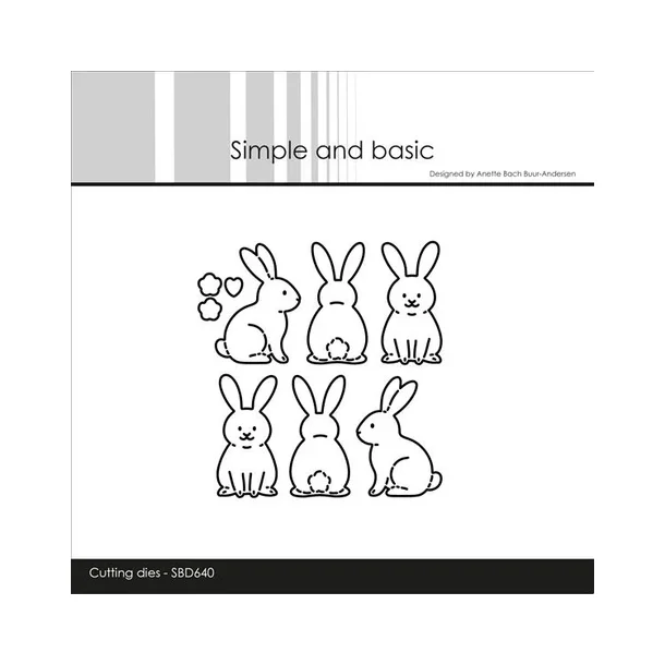 Simple and Basic die  "Easter bunnies" SBD640