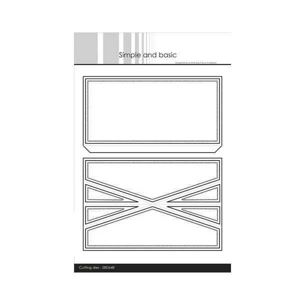 Simple and Basic die  "Mini slim folding card" SBD648