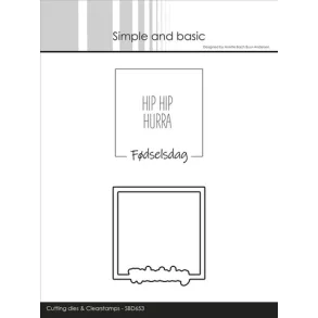 Simple and Basic die + clerstamp 