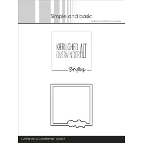 Simple and Basic die + clerstamp 