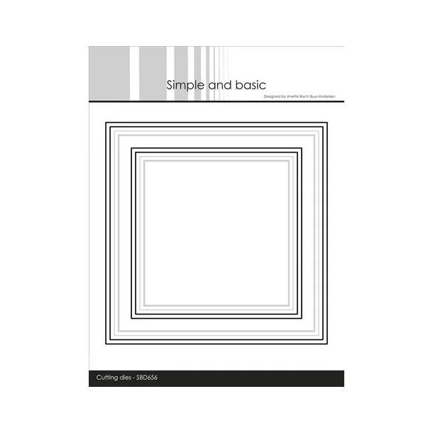 Simple and Basic dies "Square frames with elegant edges" SBD656