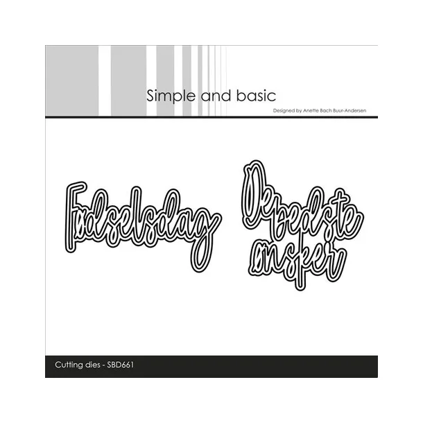 Simple and Basic dies "F�dselsdag / De bedste �nsker" SBD661