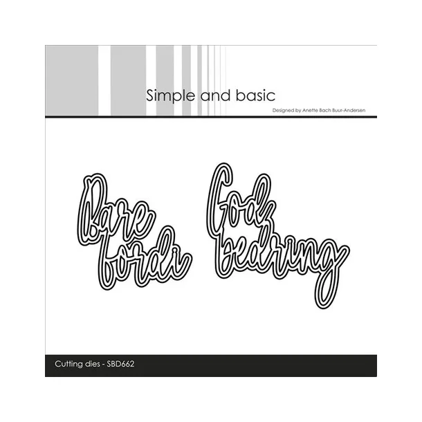 Simple and Basic dies "Bare fordi / God bedring" SBD662
