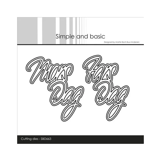 Simple and Basic dies "Mors Dag / Fars Dag" SBD663