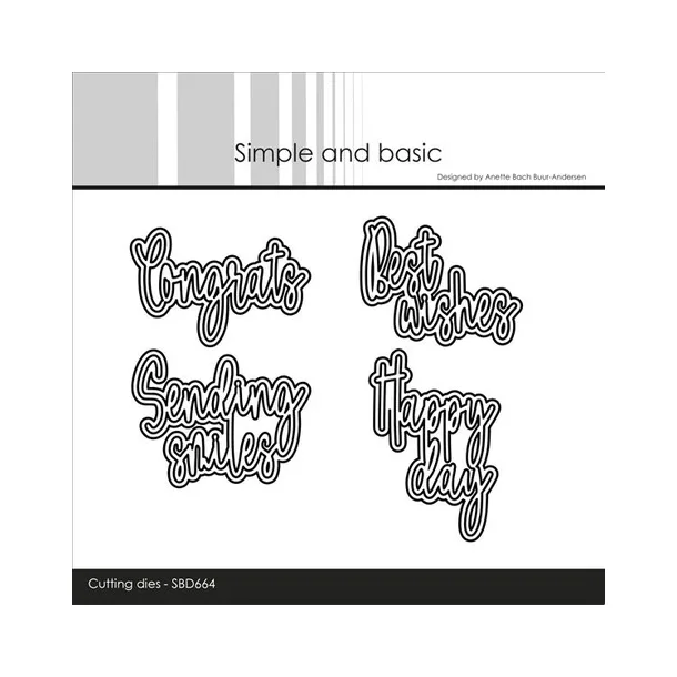 Simple and Basic dies "English texts" SBD664