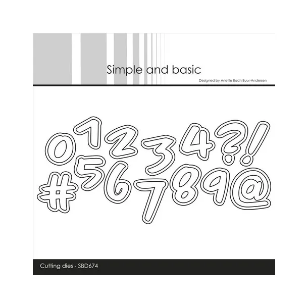 Simple and Basic dies "Numbers - Large" SBD674