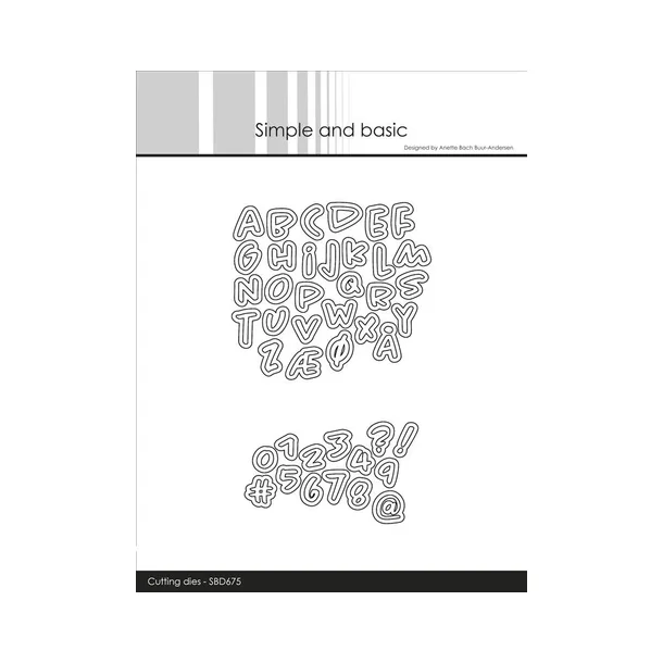 Simple and Basic dies "Alphabet and numbers - Mini" SBD675