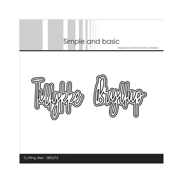 Simple and Basic dies "Tillykke / Bryllup" SBD676