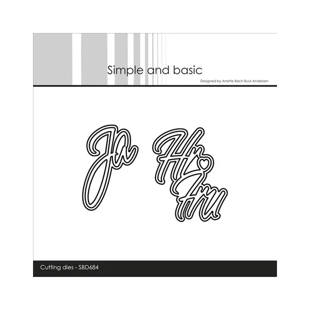 Simple and Basic dies "Ja &amp; Hr og Fru" SBD684