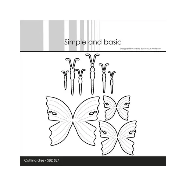 Simple and Basic dies  "Butterflies" SBD687