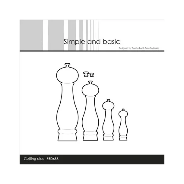 Simple and Basic dies  "Salt and pepper mills" SBD688