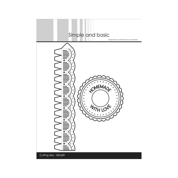 Simple and Basic dies  "Border and top for jar" SBD689