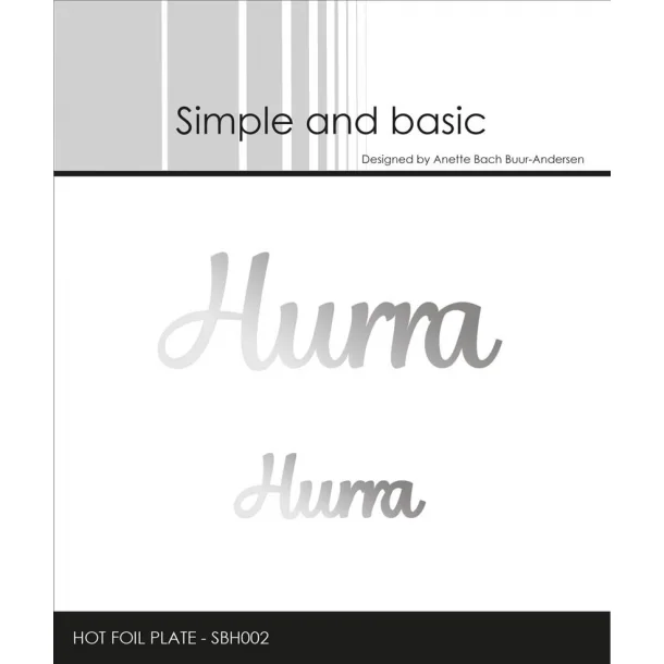 Simple and Basic Hot Foil Plate- SBH002 - Hurra