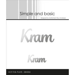Simple and Basic Hot Foil Plate- SBH004 - Kram