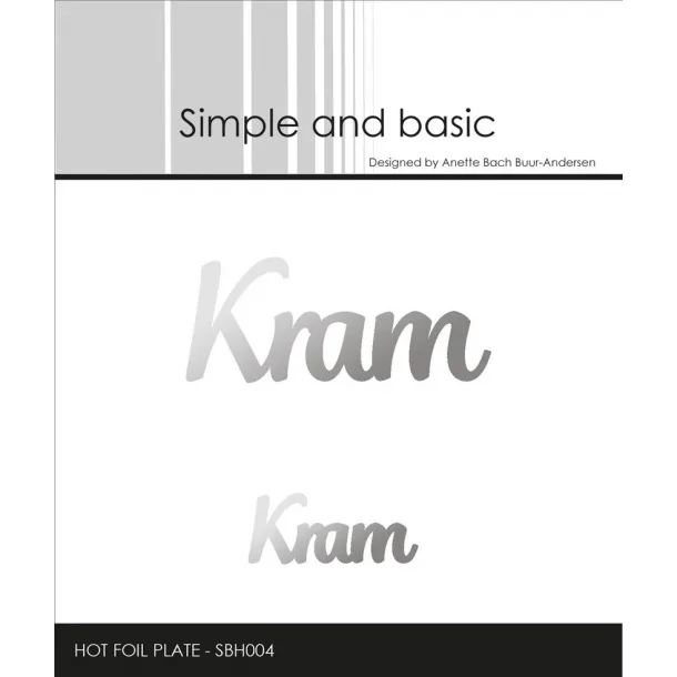 Simple and Basic Hot Foil Plate- SBH004 - Kram