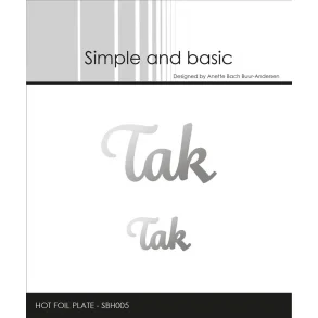 Simple and Basic Hot Foil Plate- SBH005 - Tak