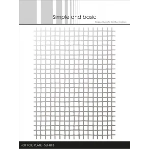 Simple and Basic Hot Foil Plate- SBH013 - Diffuse Squares