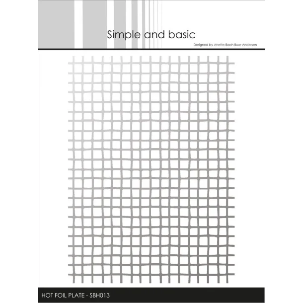 Simple and Basic Hot Foil Plate- SBH013 - Diffuse Squares