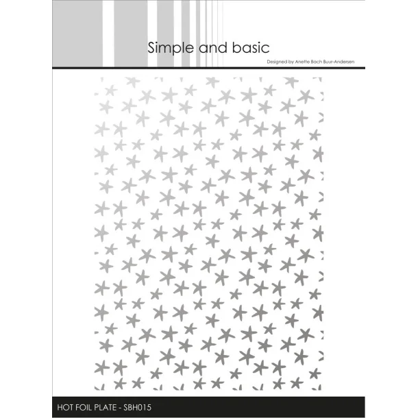 Simple and Basic Hot Foil Plate- SBH015 - Small Stars