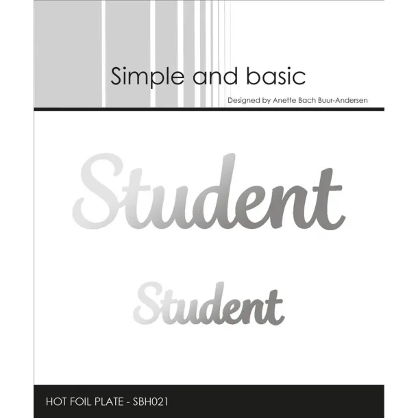 Simple and Basic Hot Foil Plate- SBH021 - Student