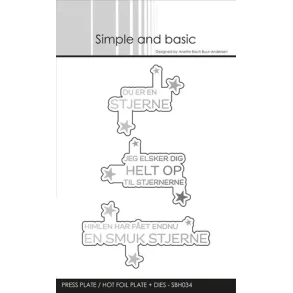  Simple and Basic Press Plate + Dies �Du er en stjerne