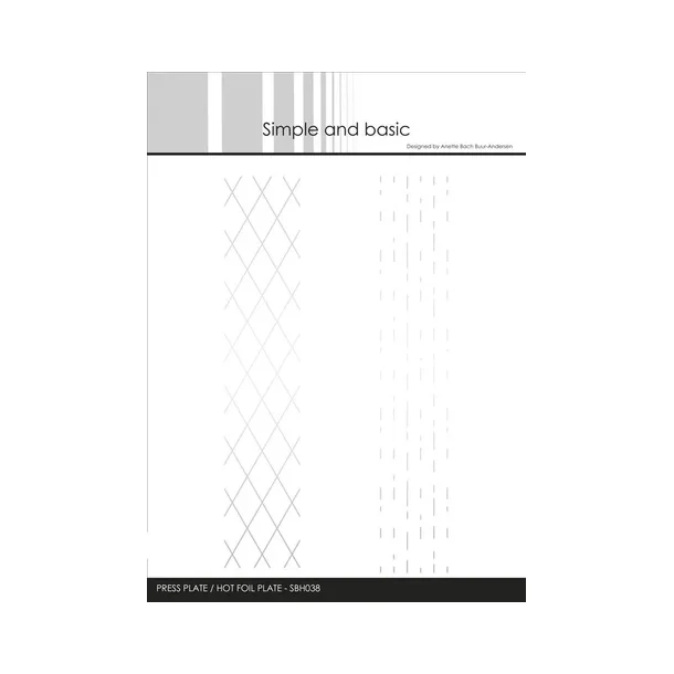 Simple and Basic Press Plate �Background Strips" SBH038