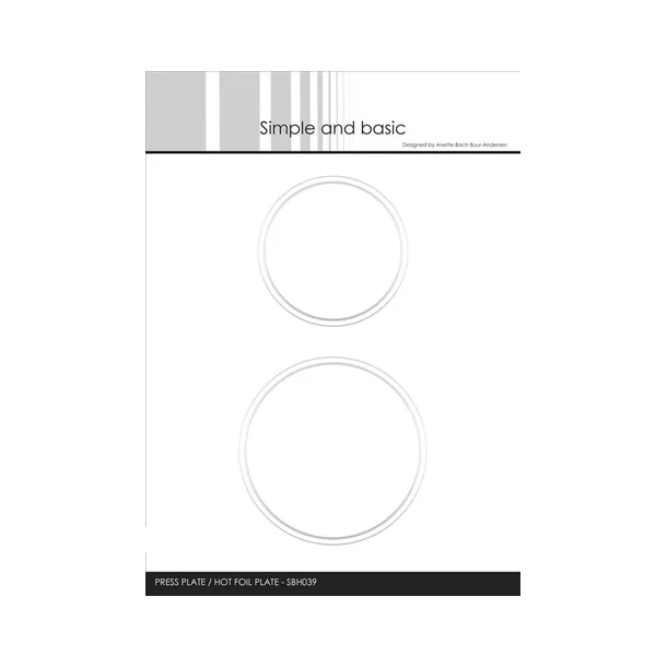 Simple and Basic Press Plate �Circles" SBH039