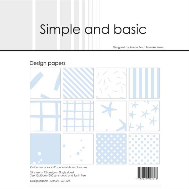 Simple and Basic Design Papers 15x15cm - SBP022