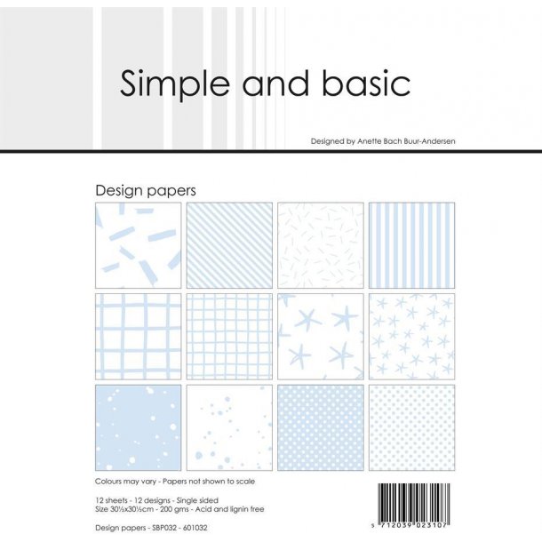 Simple and Basic Design Papers 30,5x30,5cm - SBP032