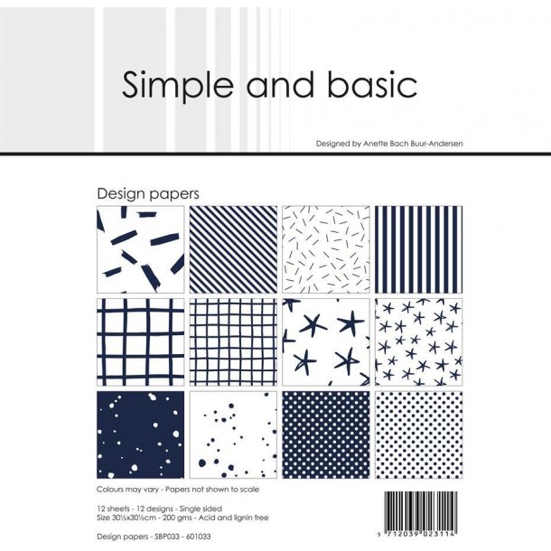 Simple and Basic Design Papers 30,5x30,5cm - SBP033