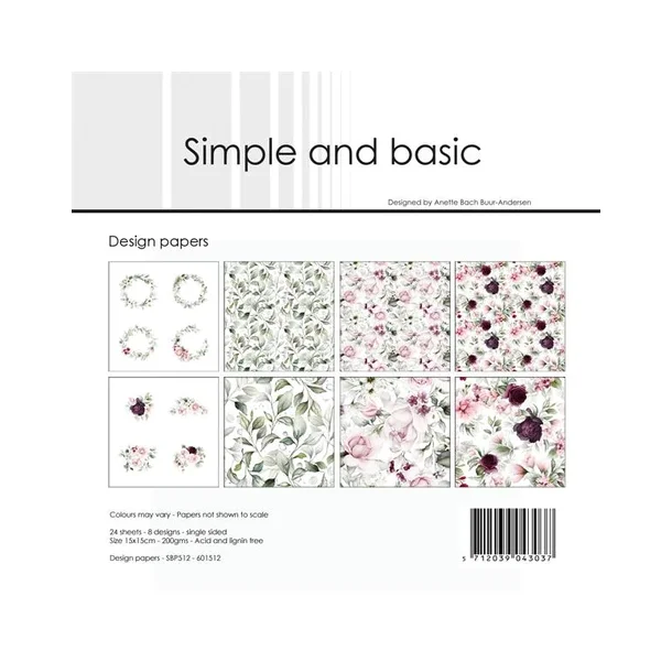 Simple and Basic Design Papers 15x15cm - SBP512