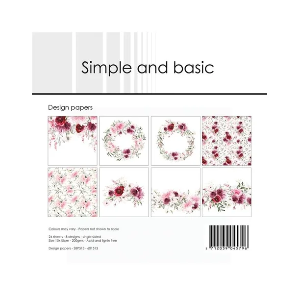 Simple and Basic Design Papers 15x15cm - SBP513