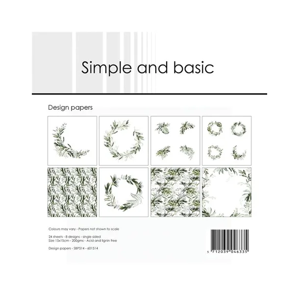 Simple and Basic Design Papers 15x15cm - SBP514