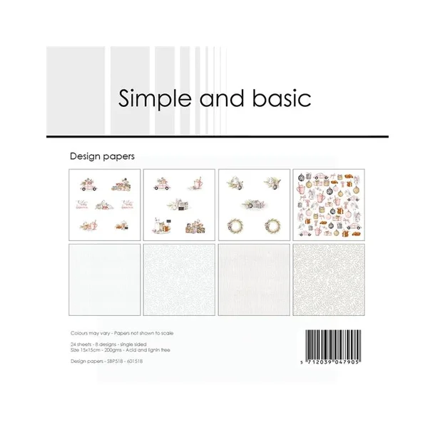 Simple and Basic Design Papers 15x15cm  - SBP518