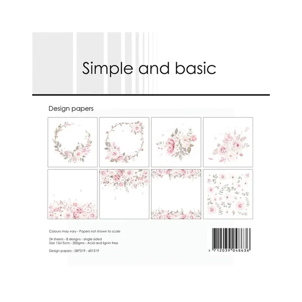 Simple and Basic Design Papers 15x15cm  - SBP519 