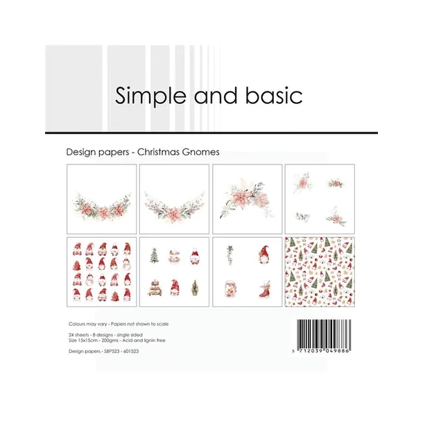 Simple and Basic Design Papers 15x15cm  - SBP523 