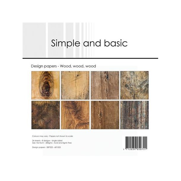 Simple and Basic Design Papers 15x15cm  - SBP525 