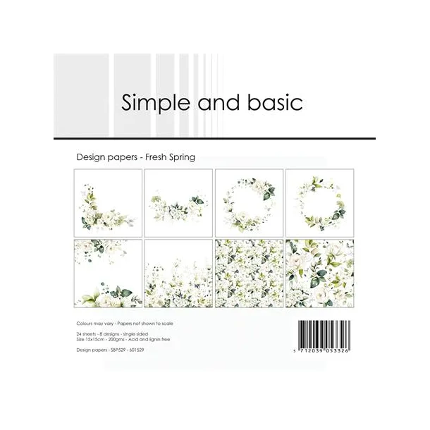 Simple and Basic Design Papers 15x15 cm - SBP529