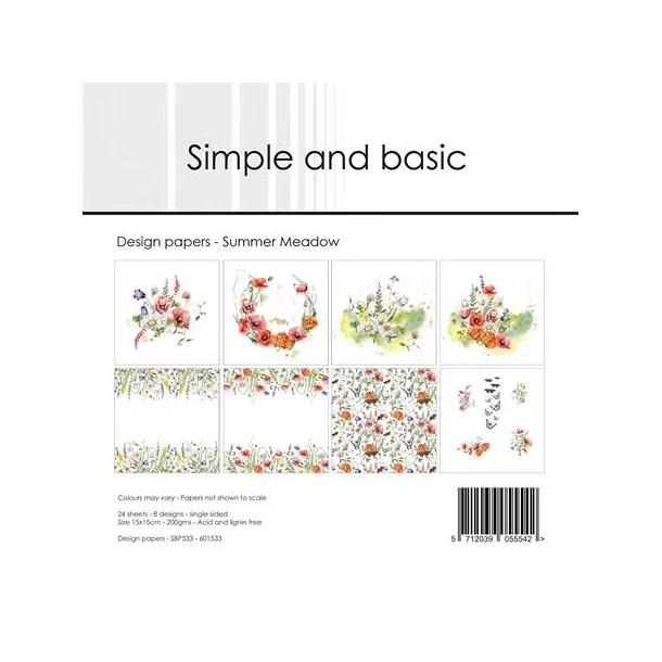 Simple and Basic Design Papers 15x15 cm - SBP533