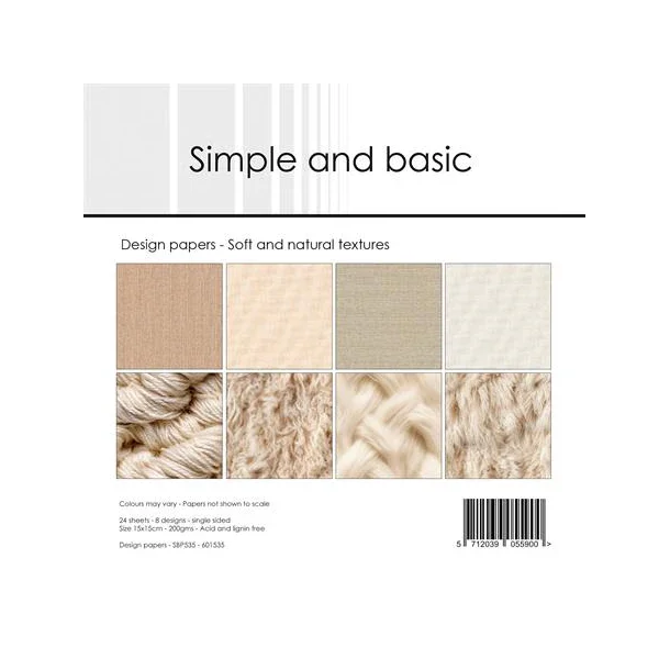 Simple and Basic Design Papers 15x15 cm - SBP535 