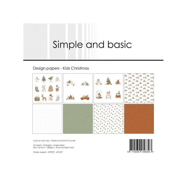 Simple and Basic Design Papers 15x15 cm - SBP537 