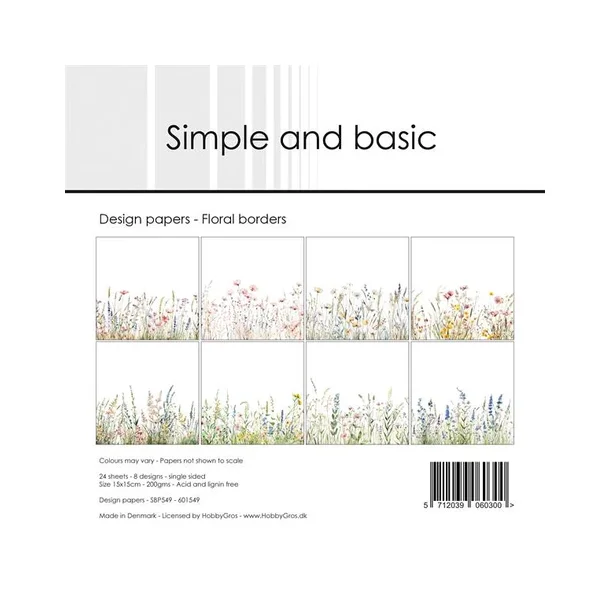 Simple and Basic Design Papers 15x15 cm - SBP549